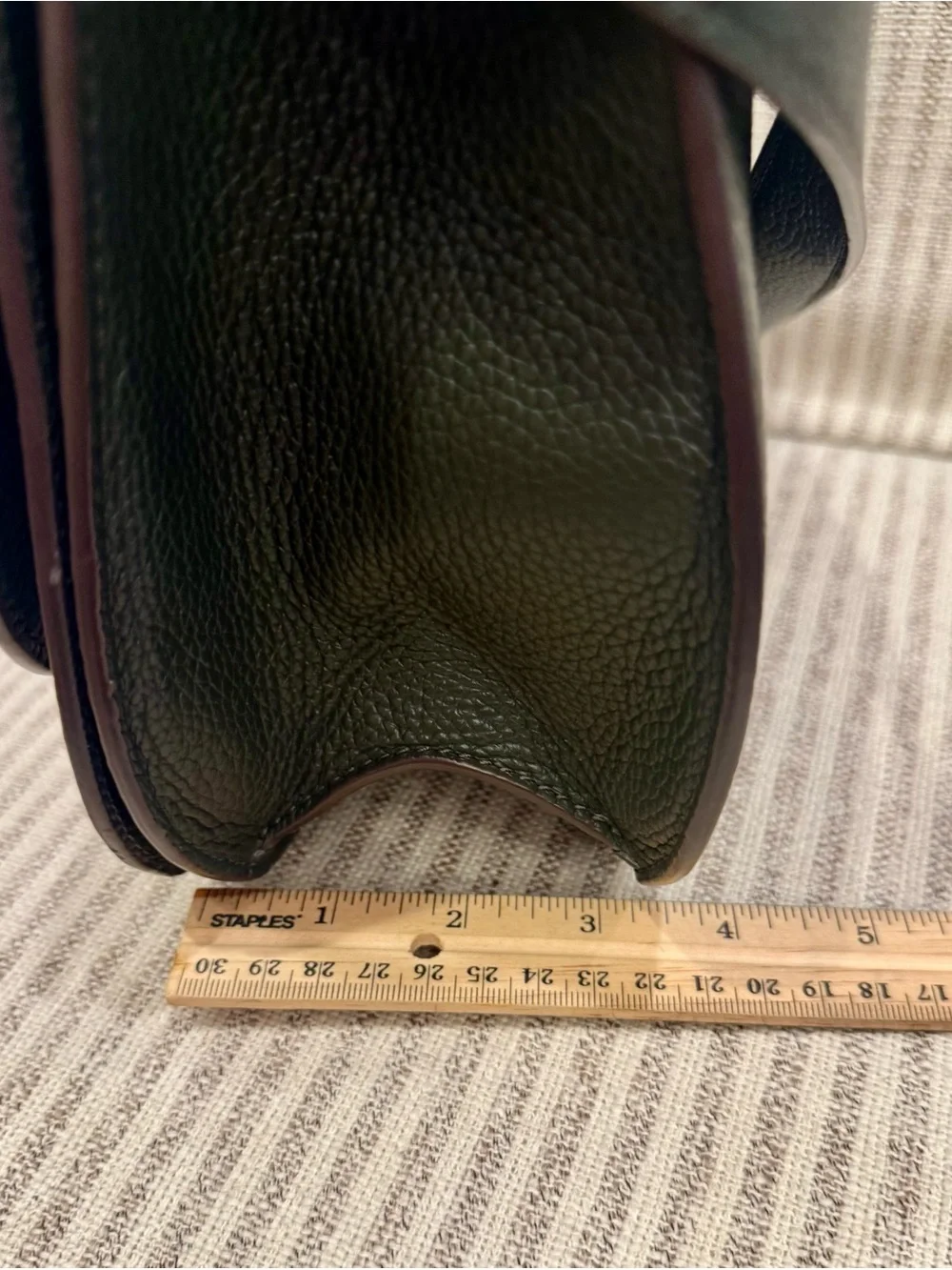 EUC Tory Burch Dark Green Pebbled Leather Crossbody Bag with Matching Wallet - Picture 10 of 16